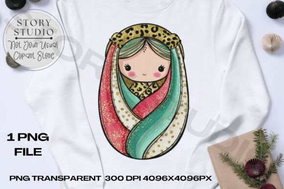 Cute Glitzy Nativity Baby Jesus Clipart for T-Shirt Designs