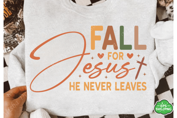Fall for Jesus SVG PNG, Christian Fall