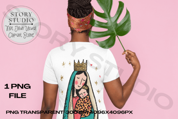 Glitzy Nativity Mary and Baby Jesus T-Shirt Designs
