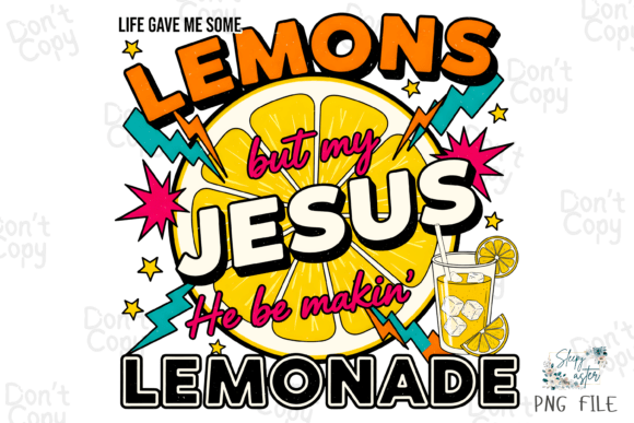 Jesus Lemonade, Christian PNG, Faith PNG
