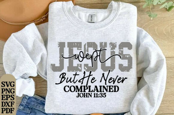Jesus Wept SVG: T-Shirt Designs for Editorial & Web Use