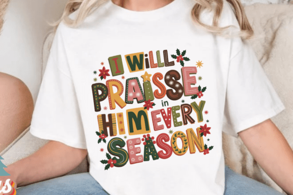 Retro Christian Christmas PNG I Will T-Shirt Designs